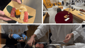 祐天寺の名店『紋ずし』による出張寿司の提供