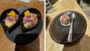 ペルー料理 ALDO マチュピチュ展 コラボランチ 前菜とデザート