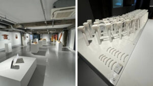 WHAT建築倉庫内の撮影可能な展示エリア