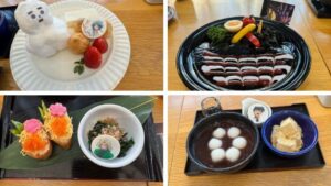 EX GARDEN CAFEで提供された地獄先生ぬ〜べ〜のコラボフードとデザート