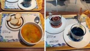 ガウディ展とWHAT CAFEのコラボフードとドリンク