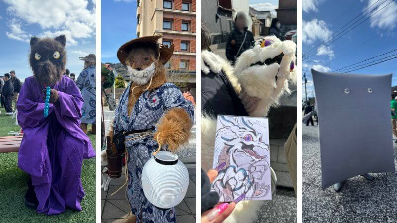 妖怪パレードに参加していた仮装参加者たち