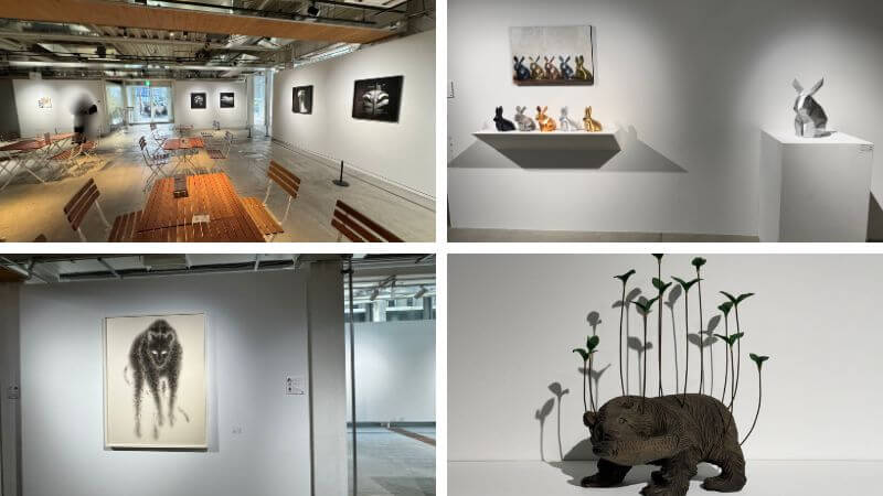 WHAT CAFE店内に展示されていたアート作品