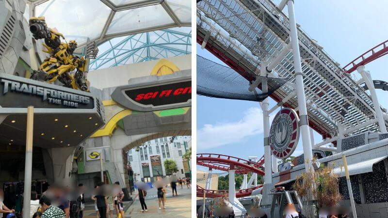 ユニバーサル・スタジオ・シンガポールのトランスフォーマー、バトルスター・ギャラクティカ、古代エジプトエリア