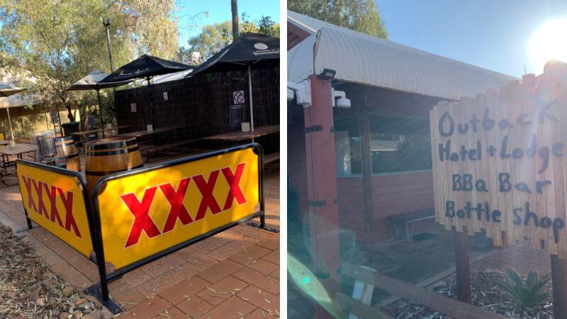 Outback Hotel & Lodge 2日目朝の敷地内風景